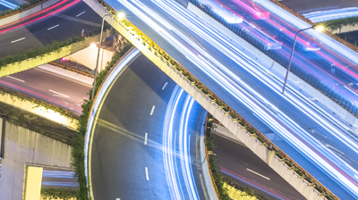 Highway Flyovers at night